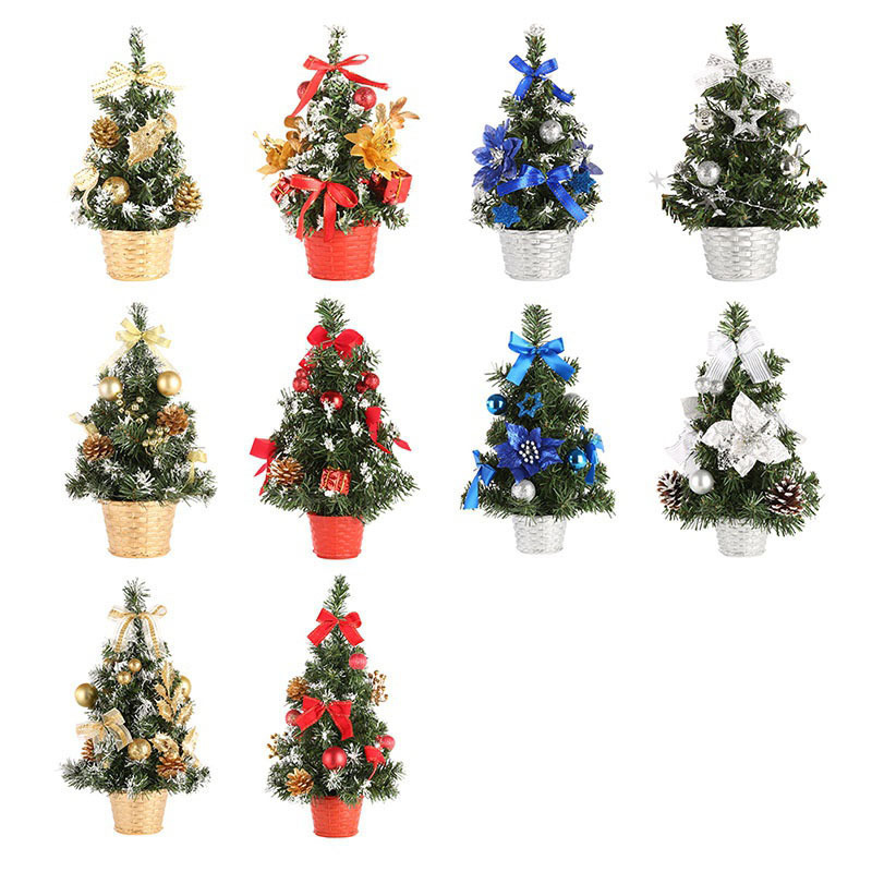 Christmas Tree Decoration DIY Christmas Tree Mini Artificial Tree Christmas Decorations Family Christmas Gift 20cm