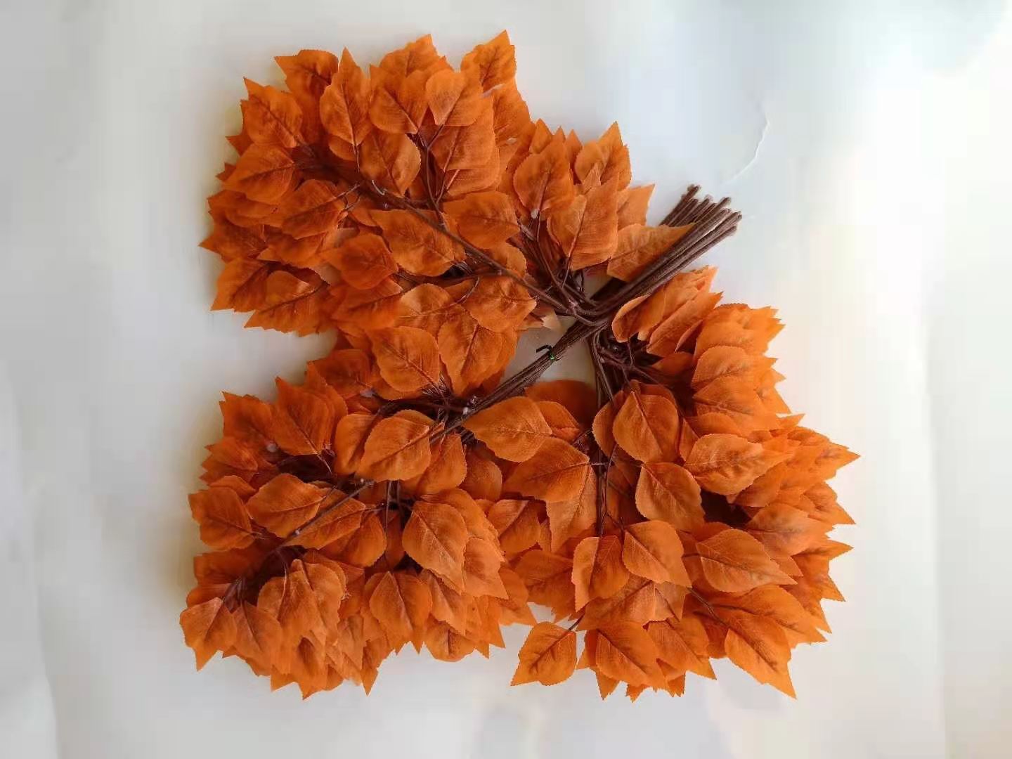 Artificial Flower Fake Tree Leaves Artificial Tree Decoration Plastic Branches Green Leaf Decoration Artificial Plant Artificial Flowers Rattan
