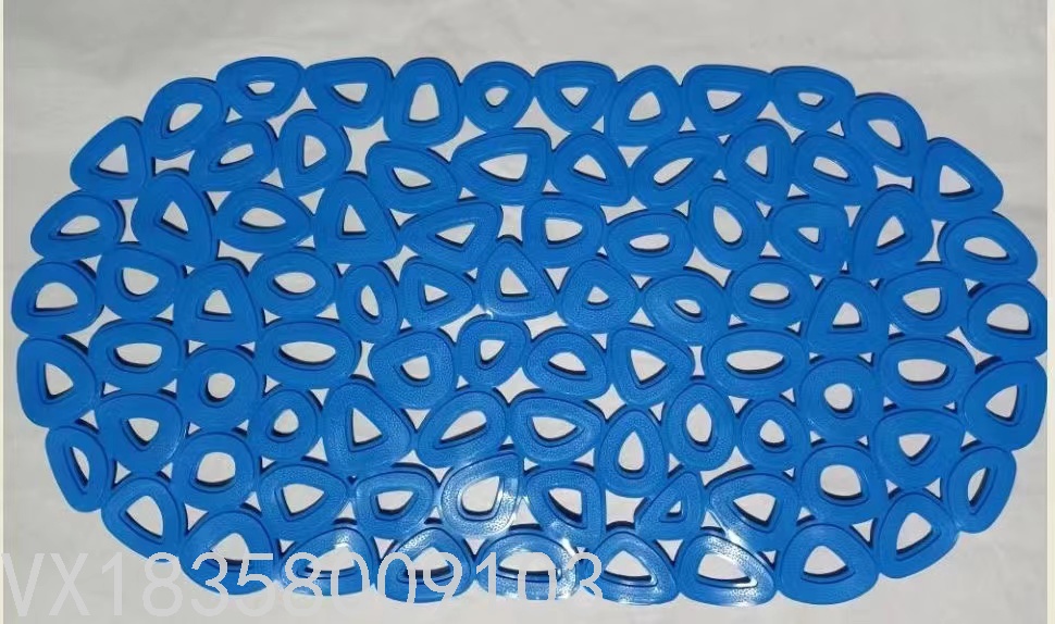 New Bathroom Non-Slip Mat Bathroom Bath Mat Shower Room Floor Mat Bathtub Mat Water Insulation Mat Hollow Triangle