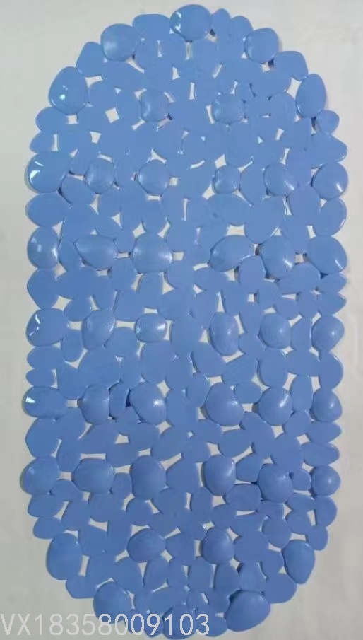 New Bathroom Non-Slip Mat Bathroom Bath Mat Shower Room Floor Mat Bathtub Mat Water Insulation Mat Oval Stone Pattern Type