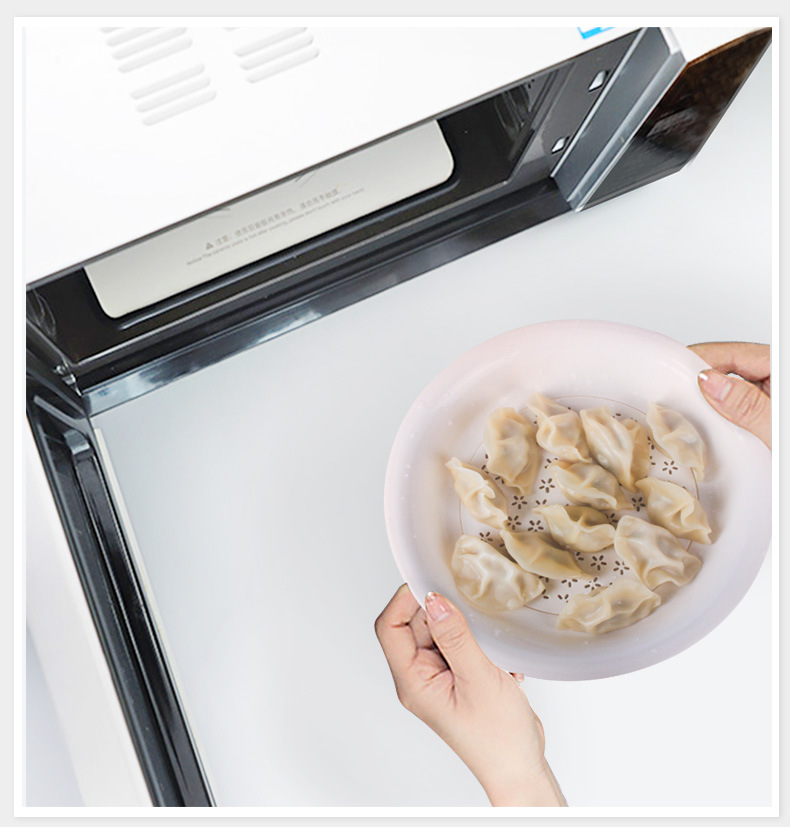 Double-Layer Dumpling Plate round Draining Tray European-Style Household Vegetable Plate Compartment Living Room Fruit Plate Double Grid Kung Fu Tea Tray