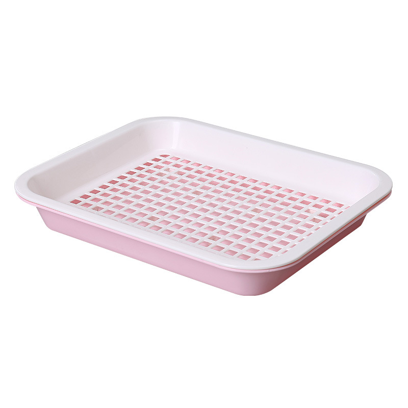 Rectangular asphalt tray plastic double-layer Fruit Bowl kitchen asphalt tray cup tray wholesale