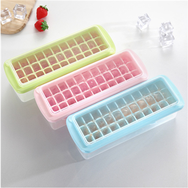 Manufacturers direct 33 grids with lid ice shelf with crisper ice shelf ice cube tray was creative ice box ice shovel wholesale