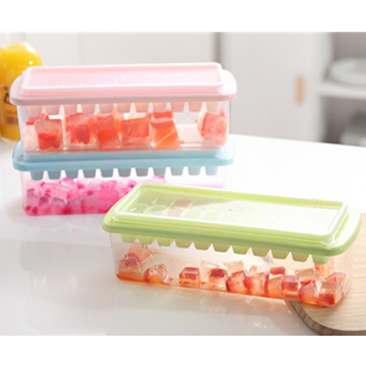 Manufacturers direct 33 grids with lid ice shelf with crisper ice shelf ice cube tray was creative ice box ice shovel wholesale