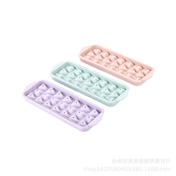 Manufacturers direct 33 grids with lid ice shelf with crisper ice shelf ice cube tray was creative ice box ice shovel wholesale