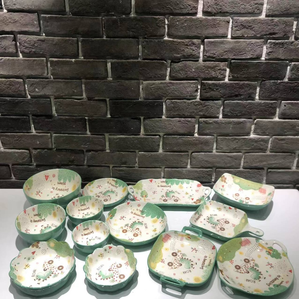 Hand-Painted Tableware Parts Bowl Plate Dish Soup Bowl Baking Tray Series Ceramic Plate Ceramic Salad Bowl Hand-Painted Tableware Parts Bowl Plate Dish Soup Bowl Baking Tray Series Ceramic Plate Ceramic Salad Bowl