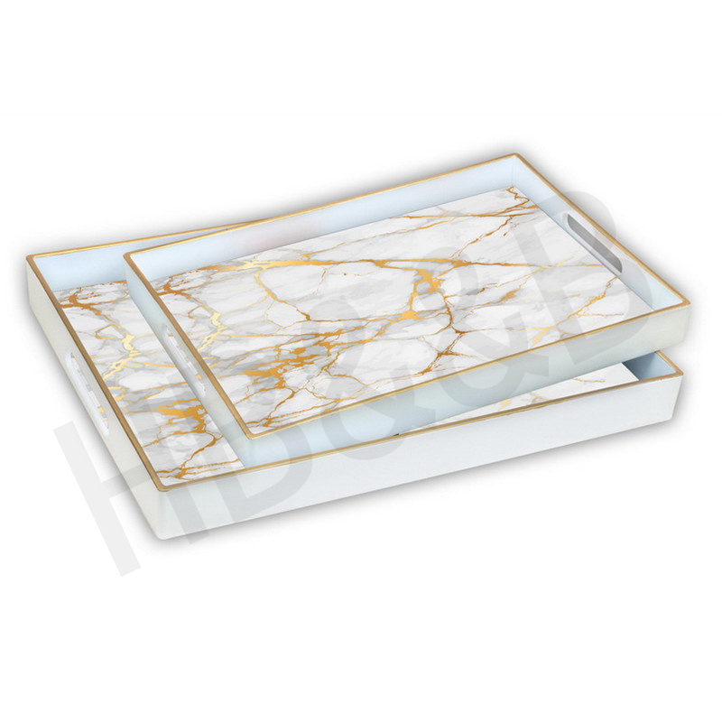European Luxury American Light Luxury Metal Tea Tray Tray Household Tea Cup Storage Glass Mirror Christmas Oblique Tray European Luxury American Light Luxury Metal Tea Tray Tray Household Tea Cup Storage Glass Mirror Christmas Oblique Tray