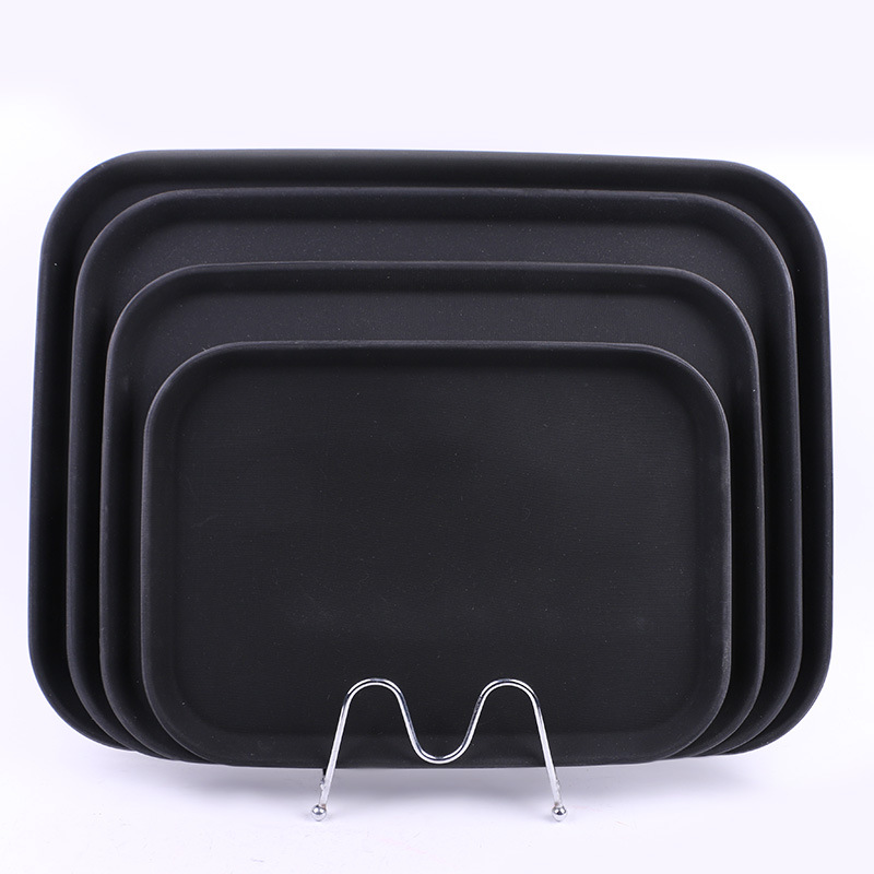 Manufacturers direct strength of solid color Chinese Square tray PP Plastic Tray Hotel Restaurant and cafe with Pallets