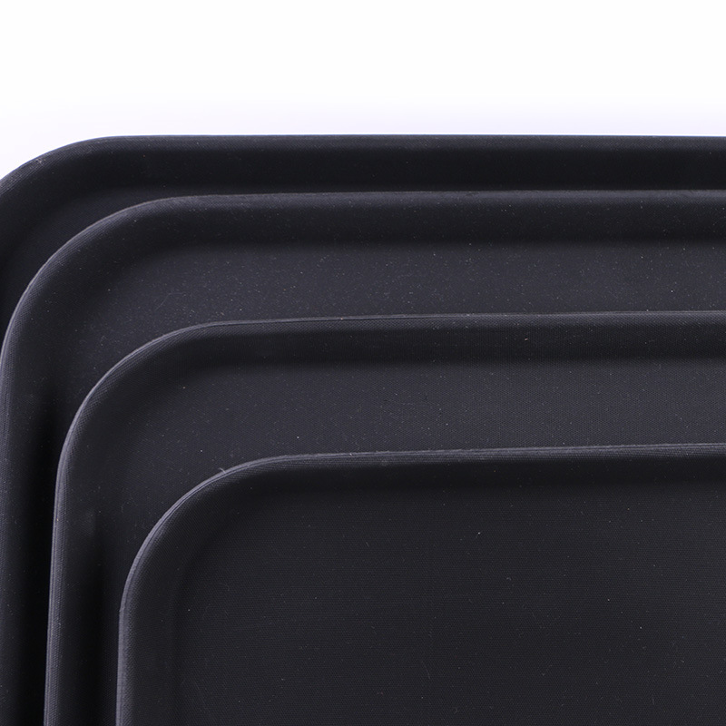 Manufacturers direct strength of solid color Chinese Square tray PP Plastic Tray Hotel Restaurant and cafe with Pallets