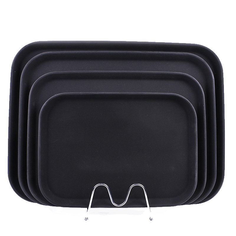 Manufacturers direct strength of solid color Chinese Square tray PP Plastic Tray Hotel Restaurant and cafe with Pallets