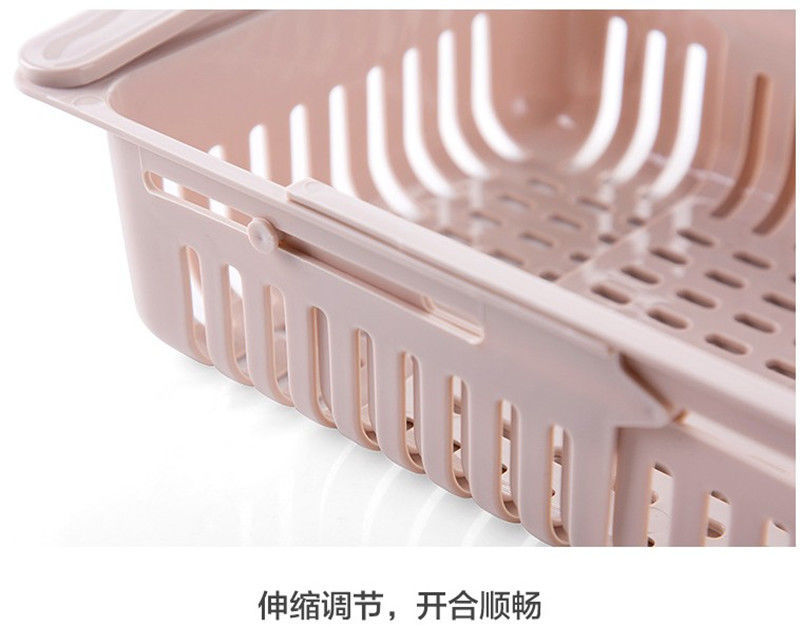 Douyin refrigerator free Retractable basket tray Blue Retractable Hanging basket Pul-out basket finishing frame layout Douyin refrigerator free Retractable basket tray Blue Retractable Hanging basket Pul-out basket finishing frame layout