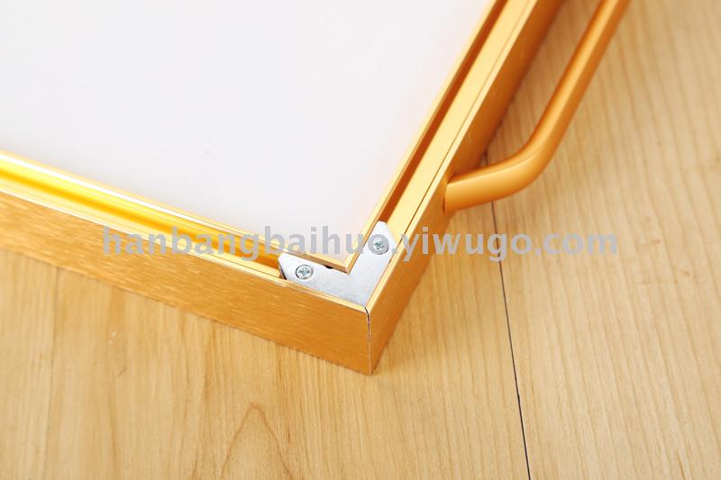 European luxury American light luxury metal tea tray tray household teacup hollow glass mirror living room decorations European luxury American light luxury metal tea tray tray household teacup hollow glass mirror living room decorations