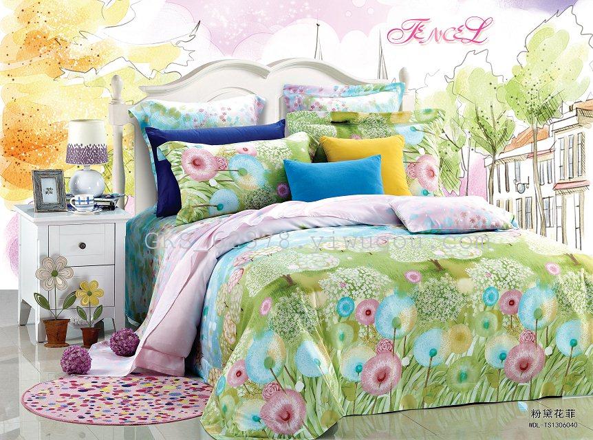 100%-double-sided 40 silk four piece bedding set fendai Fairfield