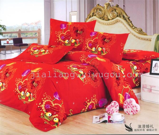 Factory direct shot wholesale new active velvet twill nantong double bedding set Factory direct shot wholesale new active velvet twill nantong double bedding set