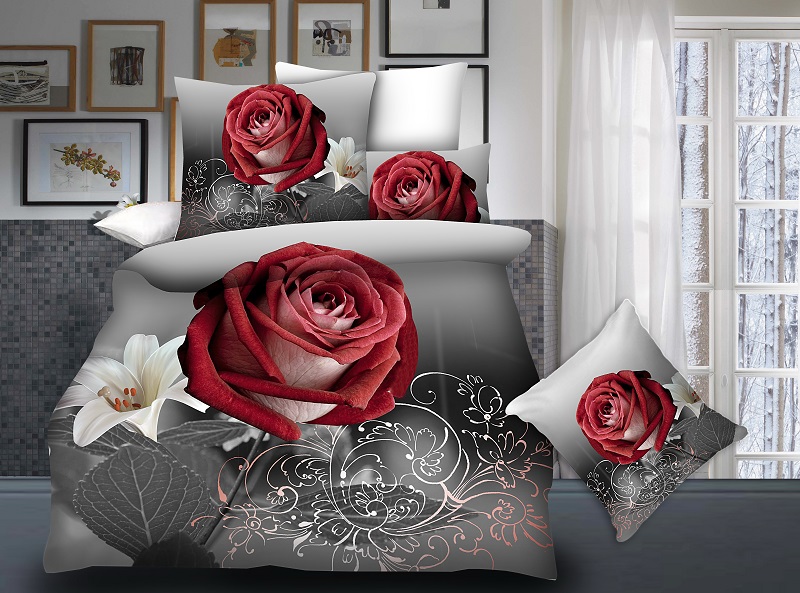 Cheap 3D Printing Duvet Cover Bed Sheet Pillowcases Home Bedding Set 4pcs Rose Plant Bear Queen for Adults SMN11 Cheap 3D Printing Duvet Cover Bed Sheet Pillowcases Home Bedding Set 4pcs Rose Plant Bear Queen for Adults SMN11