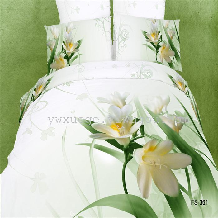 Snow Pigeon 4-pc 5D activity cotton stereoscopic 3 d version painting bedding set manufacturers selling Snow Pigeon 4-pc 5D activity cotton stereoscopic 3 d version painting bedding set manufacturers selling