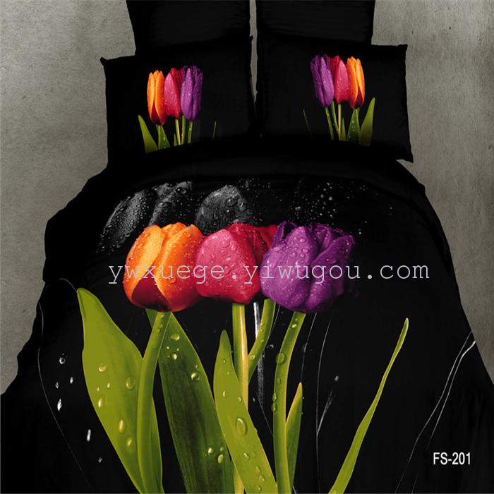Snow Pigeon 4-pc 5D activity cotton stereoscopic 3 d version painting bedding set manufacturers selling Snow Pigeon 4-pc 5D activity cotton stereoscopic 3 d version painting bedding set manufacturers selling
