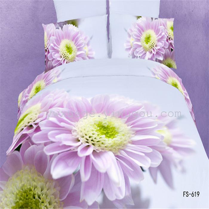 Snow Pigeon 4-pc 5D activity cotton stereoscopic 3 d version painting bedding set manufacturers selling Snow Pigeon 4-pc 5D activity cotton stereoscopic 3 d version painting bedding set manufacturers selling