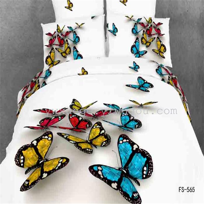 Snow Pigeon 4-pc 5D activity cotton stereoscopic 3 d version painting bedding set manufacturers selling Snow Pigeon 4-pc 5D activity cotton stereoscopic 3 d version painting bedding set manufacturers selling
