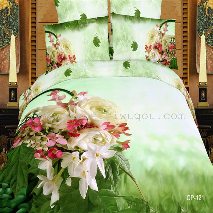 Snow Pigeon 4-pc 5D activity cotton stereoscopic 3 d version painting bedding set manufacturers selling Snow Pigeon 4-pc 5D activity cotton stereoscopic 3 d version painting bedding set manufacturers selling