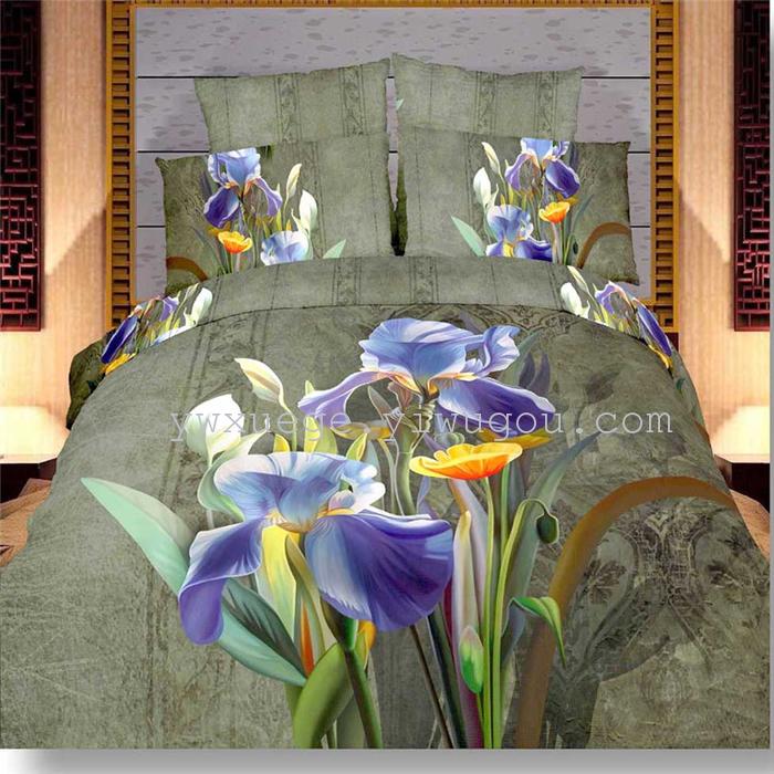 Snow Pigeon 4-pc 5D activity cotton stereoscopic 3 d version painting bedding set manufacturers selling Snow Pigeon 4-pc 5D activity cotton stereoscopic 3 d version painting bedding set manufacturers selling