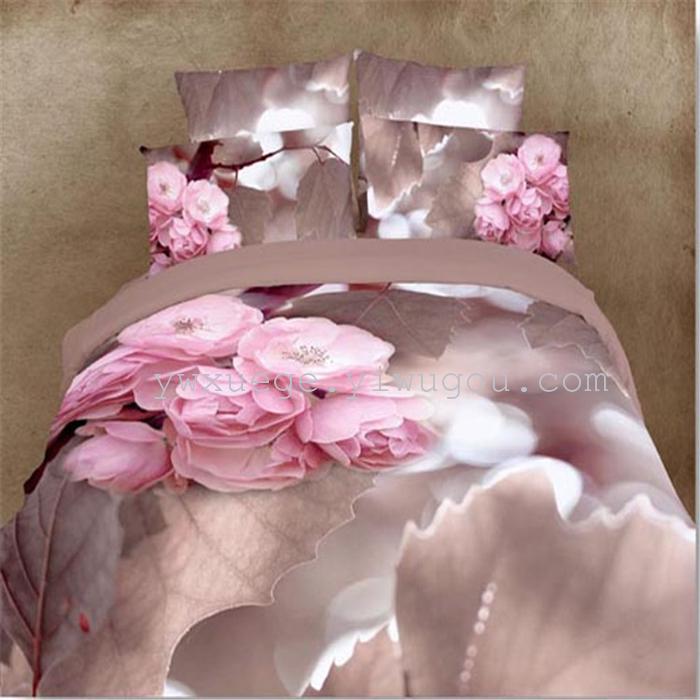 Snow Pigeon 4-pc 5D activity cotton stereoscopic 3 d version painting bedding set manufacturers selling Snow Pigeon 4-pc 5D activity cotton stereoscopic 3 d version painting bedding set manufacturers selling