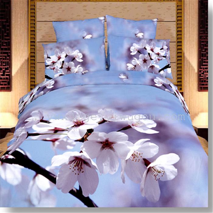 Snow Pigeon 4-pc 5D activity cotton stereoscopic 3 d version painting bedding set manufacturers selling Snow Pigeon 4-pc 5D activity cotton stereoscopic 3 d version painting bedding set manufacturers selling