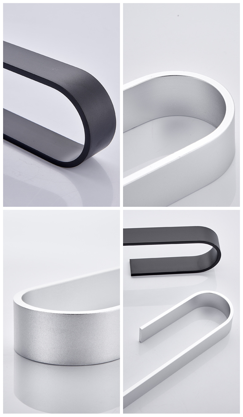 Space Aluminum Towel Rod Simple Bathroom Single Layer Hanging Rod Wall Storage Punch-Free Slipper Rack Bathroom Towel Rod Space Aluminum Towel Rod Simple Bathroom Single Layer Hanging Rod Wall Storage Punch-Free Slipper Rack Bathroom Towel Rod