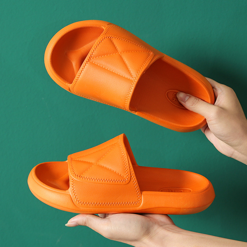 Thick Bottom Slipper Female Summer Couple&#039;s Home Indoor Non-Slip Bathroom Slippers Men&#039;s Silent Soft Bottom Summer
