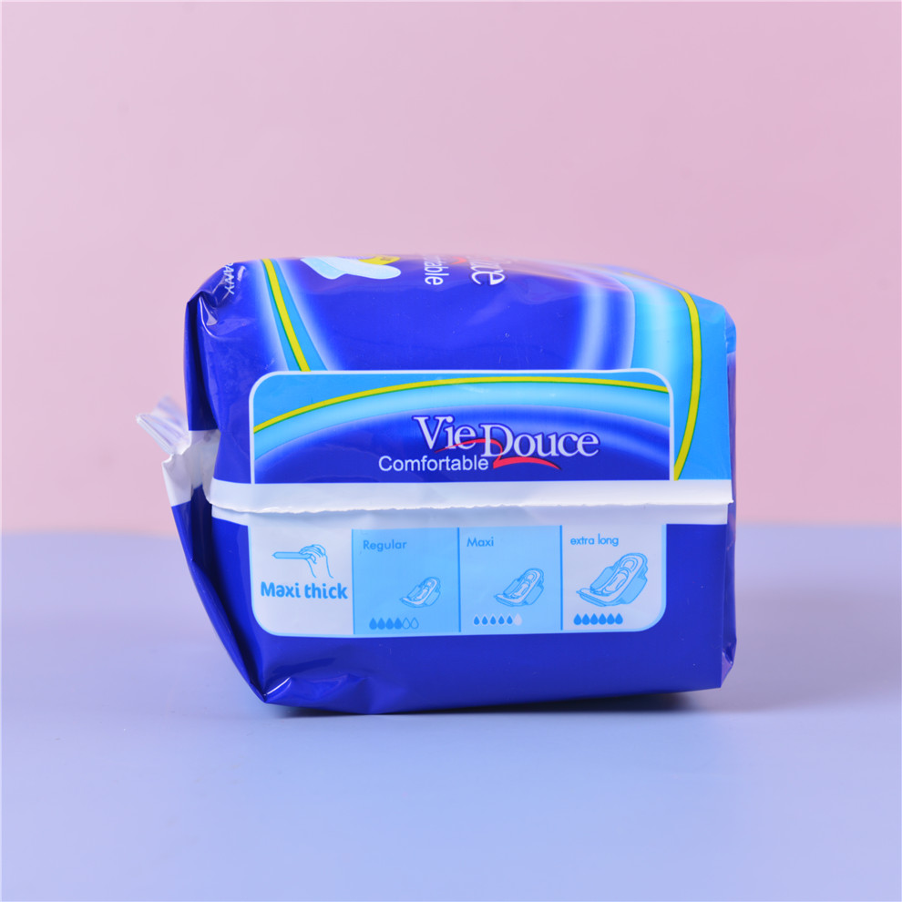 Vie Douce Girl Sanitary Napkin 10 Pieces Regular Extended Comfortable Breathable Sanitary Pads Daily Use