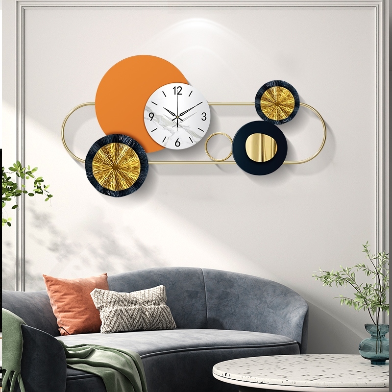 Clock simple creative living room wall clock Nordic restaurant luxury wall clock home wall clock background wall modern