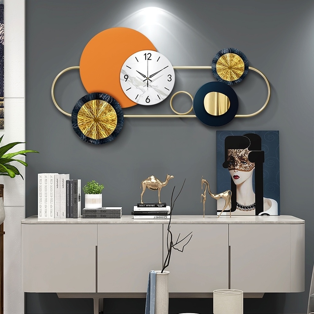 Clock simple creative living room wall clock Nordic restaurant luxury wall clock home wall clock background wall modern Clock simple creative living room wall clock Nordic restaurant luxury wall clock home wall clock background wall modern
