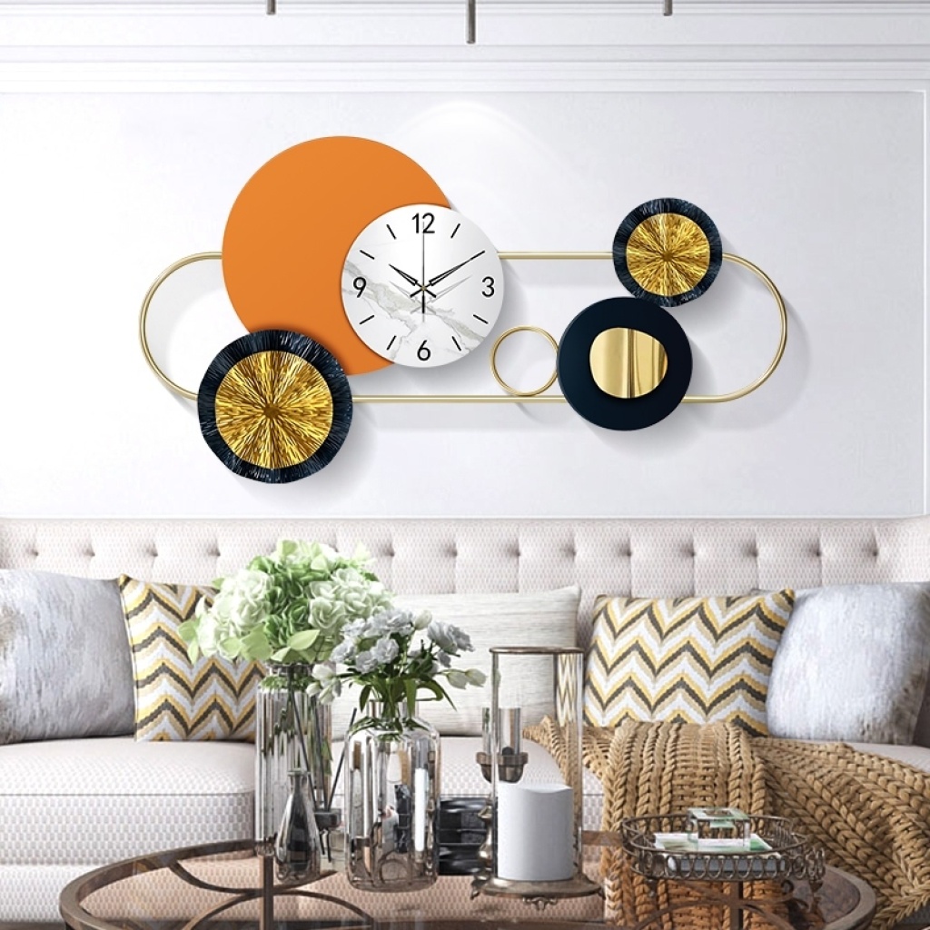 Clock simple creative living room wall clock Nordic restaurant luxury wall clock home wall clock background wall modern Clock simple creative living room wall clock Nordic restaurant luxury wall clock home wall clock background wall modern