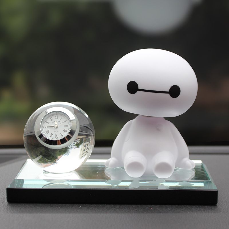 Car Decoration Creative White on-Board Perfume Jewelry Perfume Seat Car Clock Perfume Bottle Perfume Seat