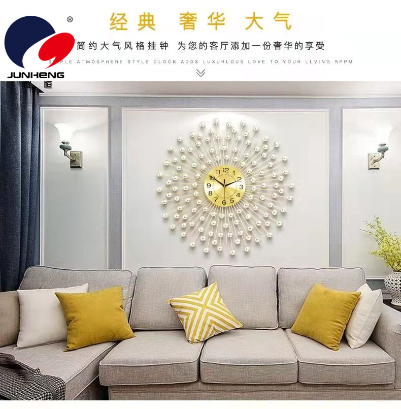 Creative Simple Clock Iron Decoration Living Room Wall Clock Fashion Home Background Wall Decoration High-End Restaurant Wall Mounted Clock Creative Simple Clock Iron Decoration Living Room Wall Clock Fashion Home Background Wall Decoration High-End Restaurant Wall Mounted Clock