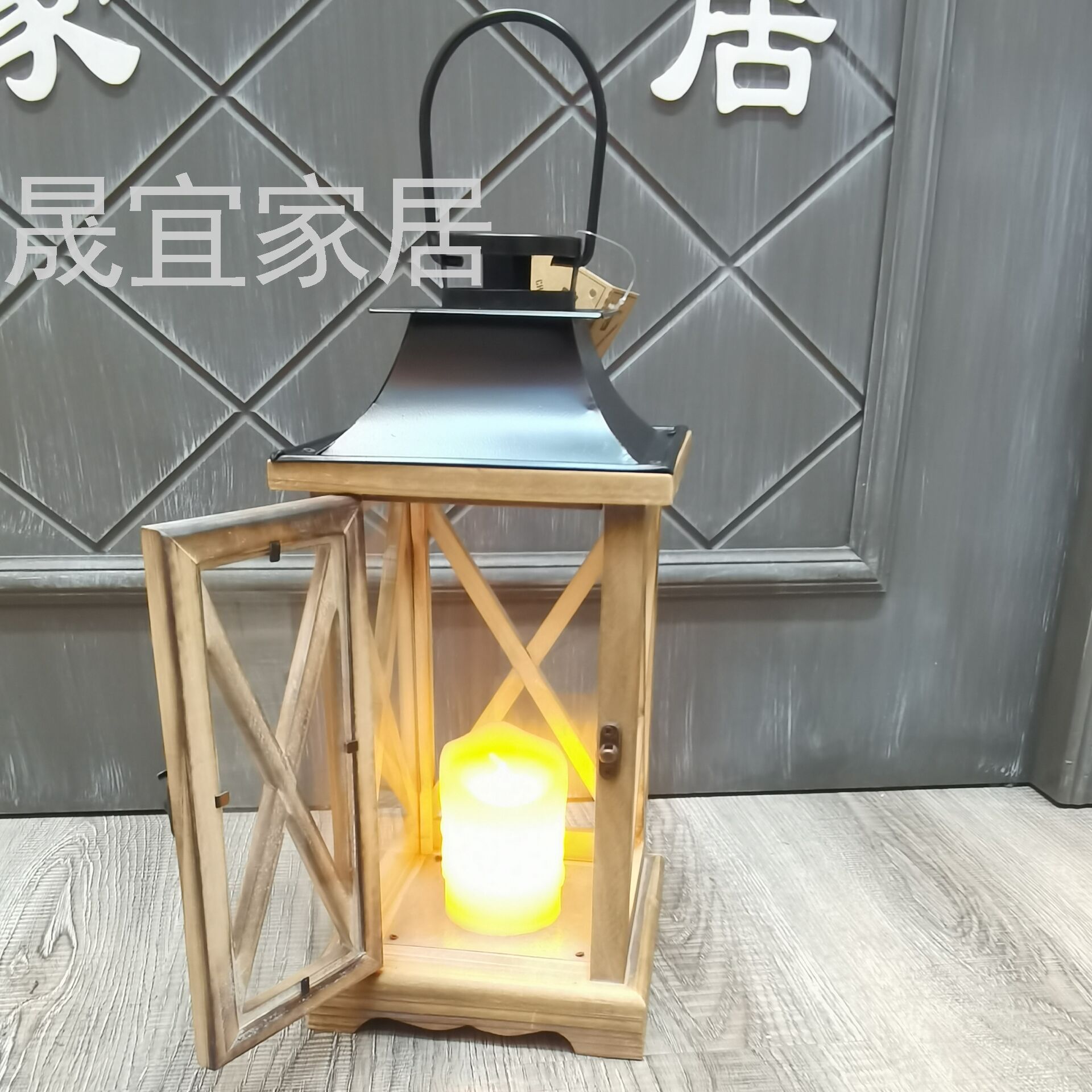 European-Style Storm Lantern Candlestick Floor Aromatherapy Candle Log Iron Storm Lantern Craftwork Storm Lantern Bedroom Decoration European-Style Storm Lantern Candlestick Floor Aromatherapy Candle Log Iron Storm Lantern Craftwork Storm Lantern Bedroom Decoration