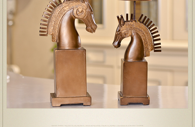 Wholesale set of 2 horse head candlestick restoring ancient ways resin handicraft American country places an international wind study adornment gift Wholesale set of 2 horse head candlestick restoring ancient ways resin handicraft American country places an international wind study adornment gift