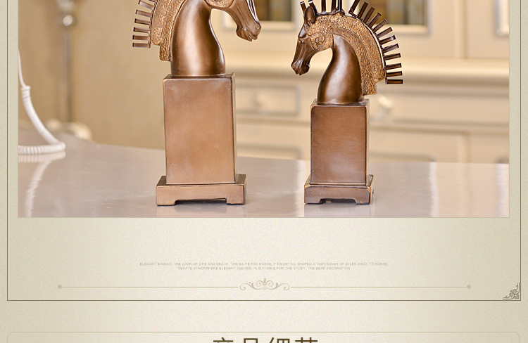 Wholesale set of 2 horse head candlestick restoring ancient ways resin handicraft American country places an international wind study adornment gift Wholesale set of 2 horse head candlestick restoring ancient ways resin handicraft American country places an international wind study adornment gift