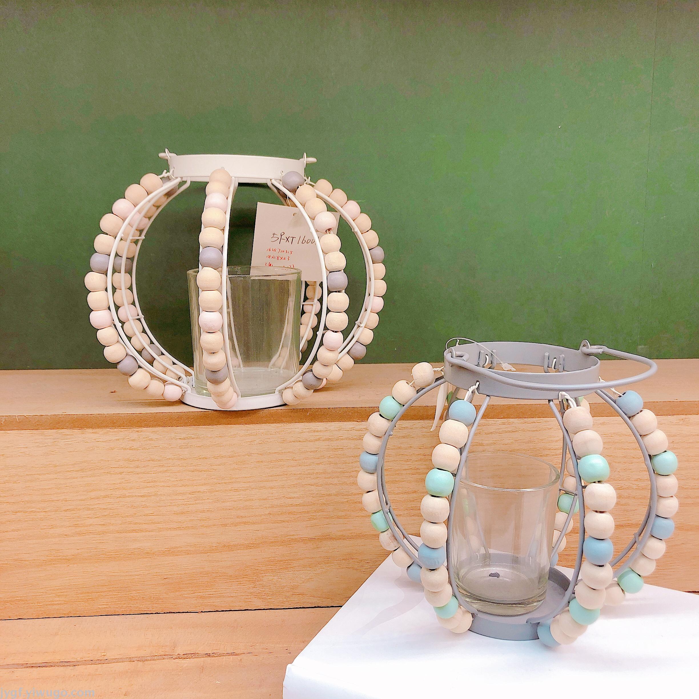Woodiness bead iron art spring and summer new model candlestick mirror places a piece Woodiness bead iron art spring and summer new model candlestick mirror places a piece
