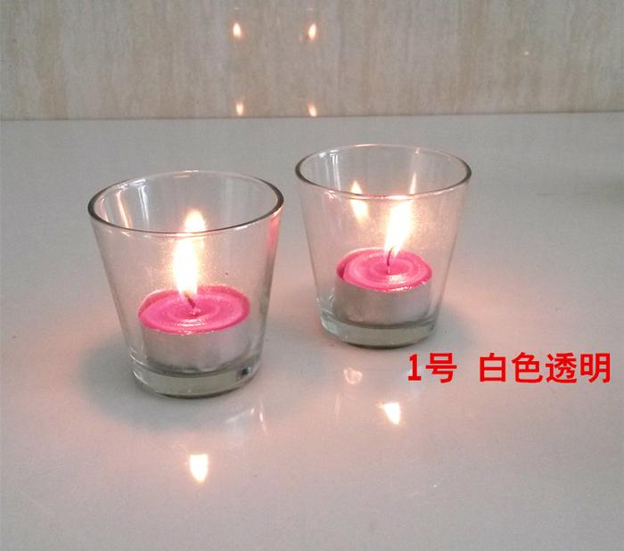 Continental candle holder clear glass candlesticks 9304 Cup wind-proof color candlestick candy cups Continental candle holder clear glass candlesticks 9304 Cup wind-proof color candlestick candy cups