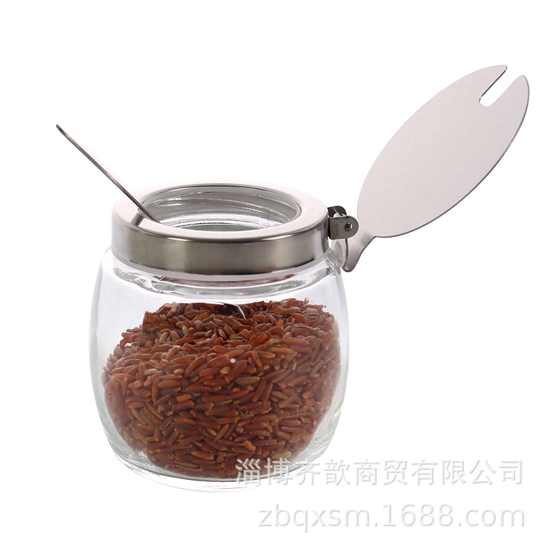 Kitchen supplies salt shaker seasoning box Restaurant pepper shaker sauce jar glass seasoning jar seasoning jar home