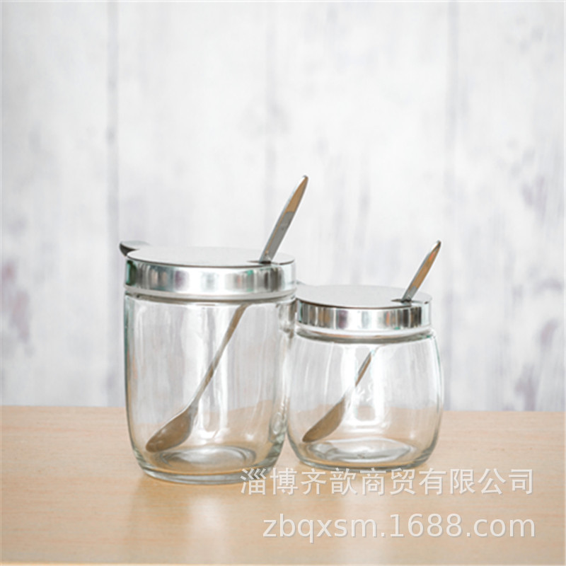 Kitchen supplies salt shaker seasoning box Restaurant pepper shaker sauce jar glass seasoning jar seasoning jar home