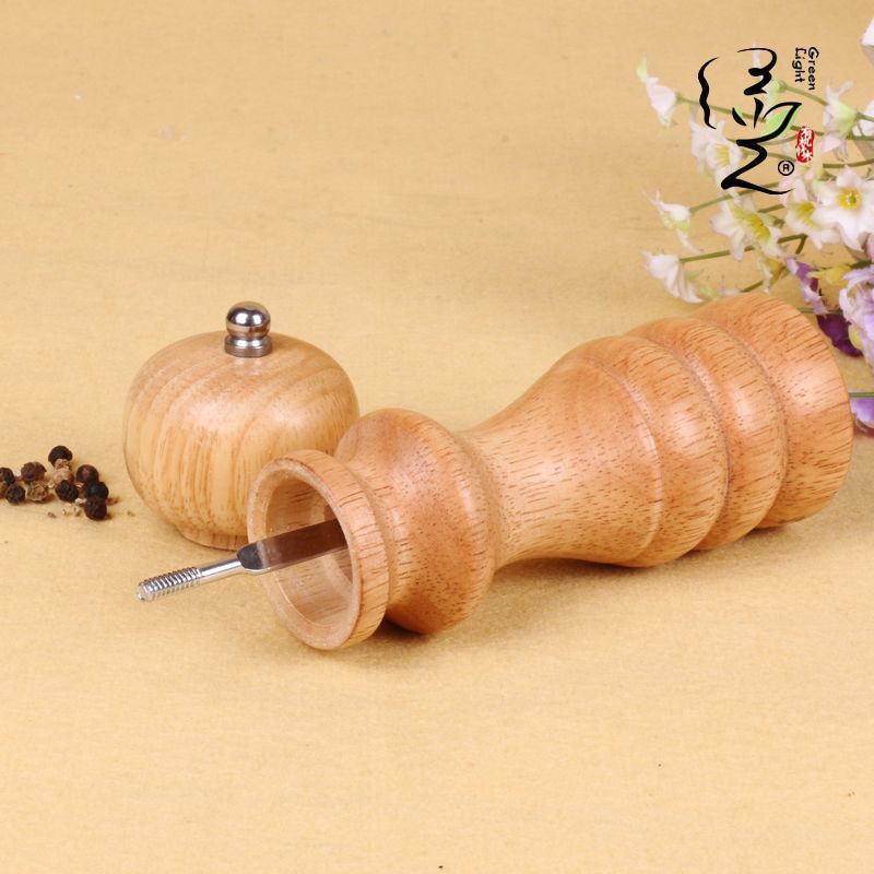 Factory Supply High Quality Wooden Pepper Grinder Salt Pot Pepper Salt Pot Wooden Metal Movement Grinder Wholesale