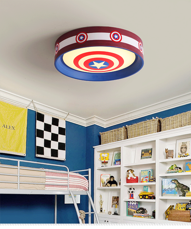 Children room LED ceiling lamp round household boys and girls bedroom round simple modern cartoon lamps and lanterns Children room LED ceiling lamp round household boys and girls bedroom round simple modern cartoon lamps and lanterns
