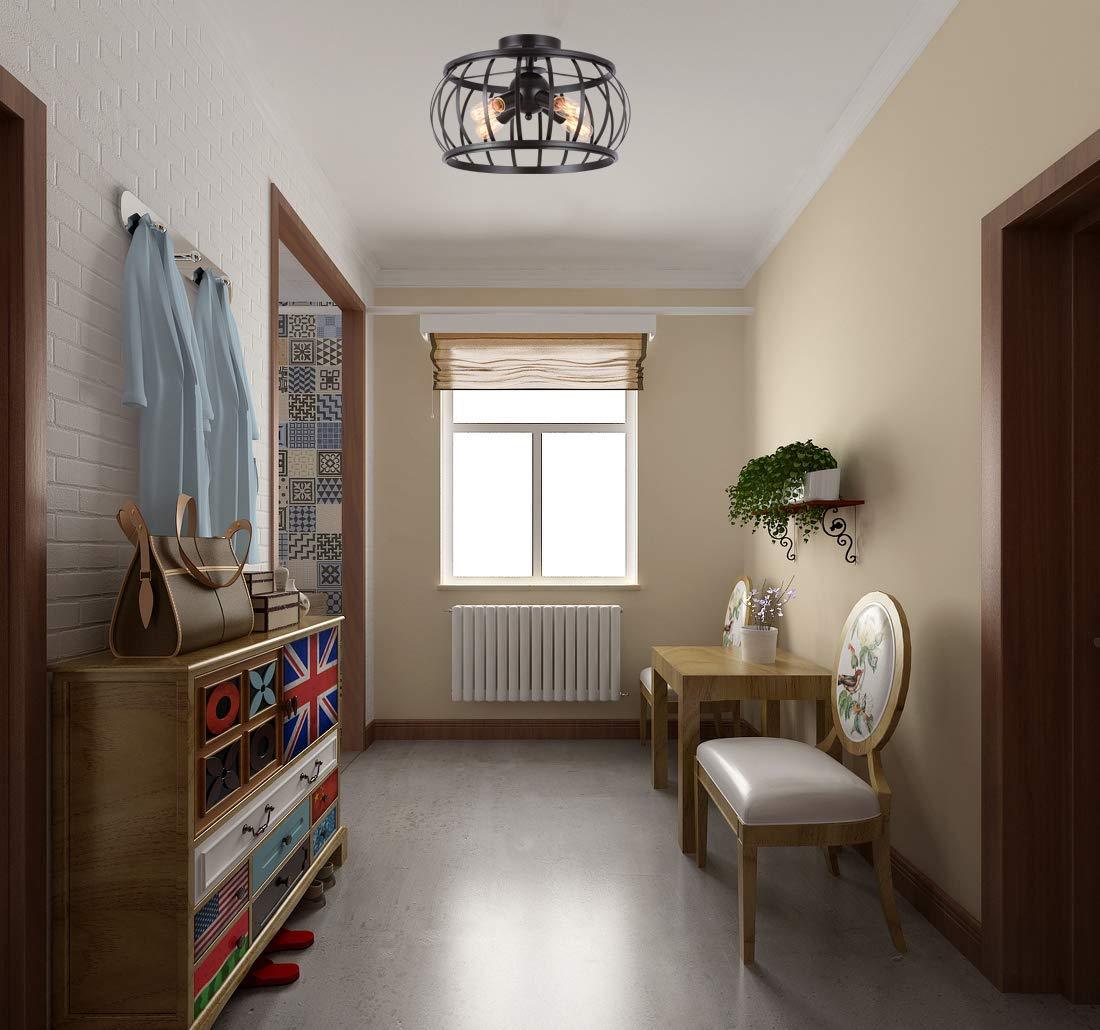 Cross-Border Amazon Ceiling Lamp American Retro Industrial Style Living Room Aisle Hallway Ceiling Lamp Bedroom Lamps