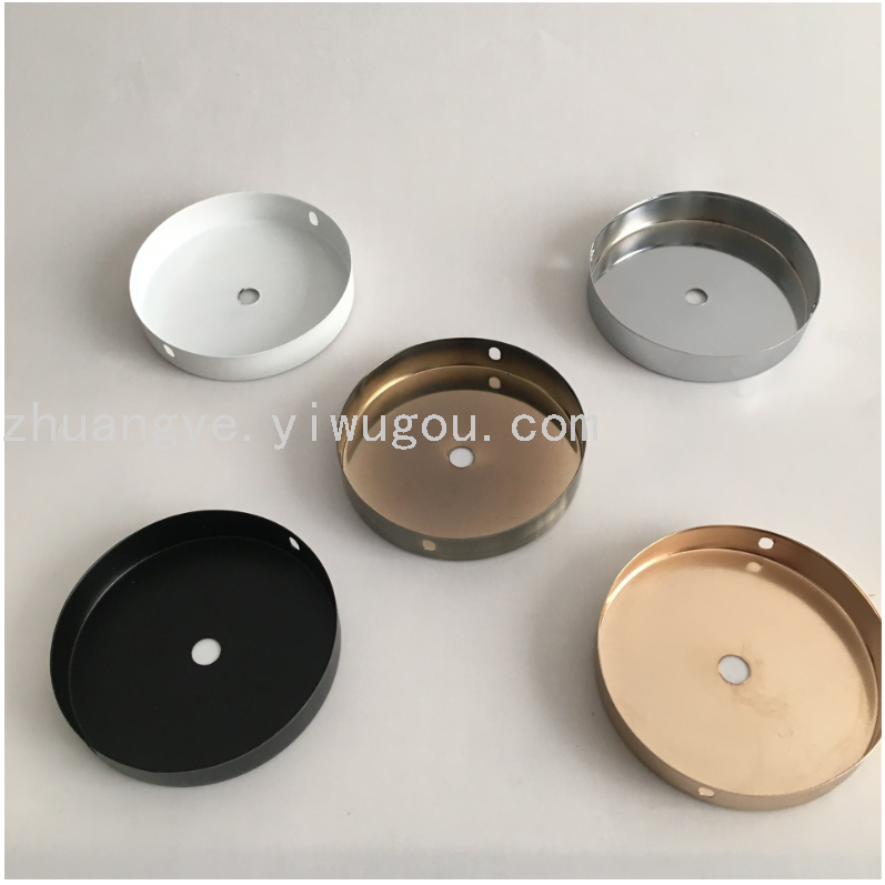 Ceiling Plate for Pendant Straight Edge Plate round Base Chassis 10cm Metal Lamps Ceiling Lamp Accessories