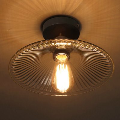 Zhongshan european-style simple fashion glass cover ceiling lamp corridor balcony corridor with glass ceiling lamp