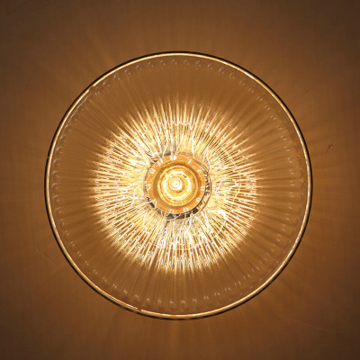 Zhongshan european-style simple fashion glass cover ceiling lamp corridor balcony corridor with glass ceiling lamp