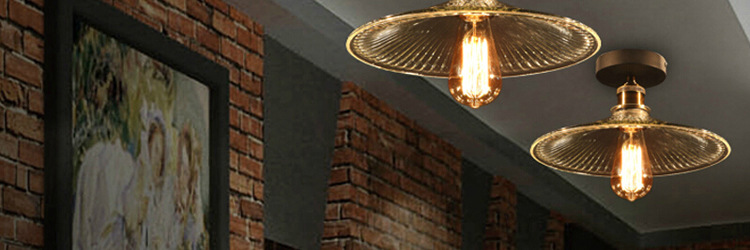 Zhongshan european-style simple fashion glass cover ceiling lamp corridor balcony corridor with glass ceiling lamp