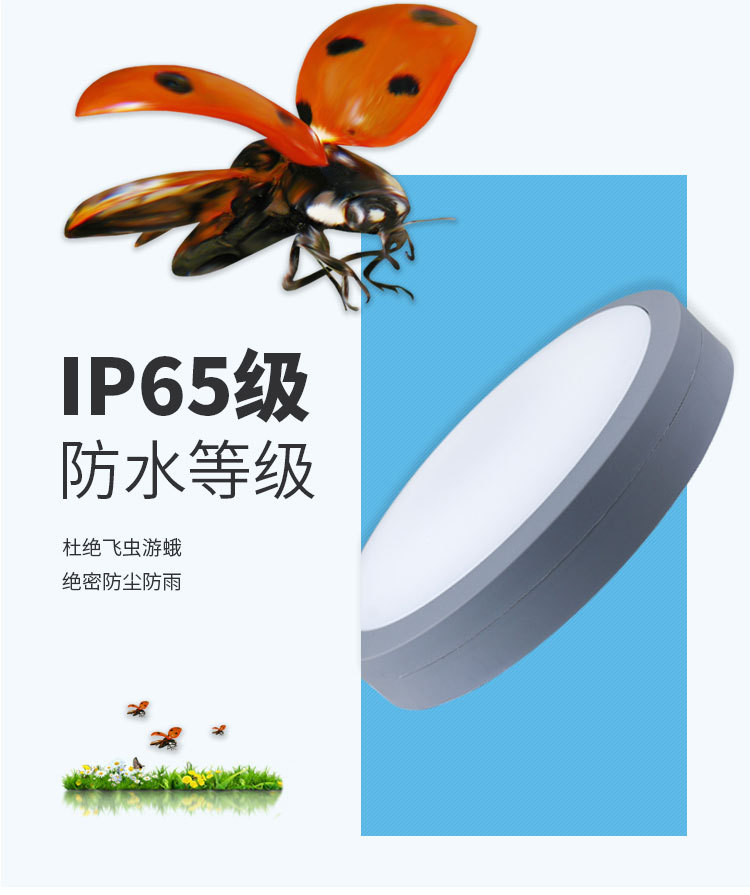 LED European style bedroom light balcony ultra-thin waterproof ceiling lamp human body infrared induction ceiling lamp